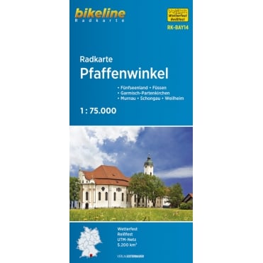 Bikeline Map: Pfaffenwinkel Cycling Map