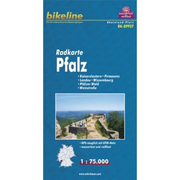 Bikeline Map: Pfalz Cycling Map