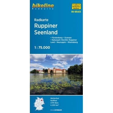 Bikeline Map: Ruppiner Land Cycling Map