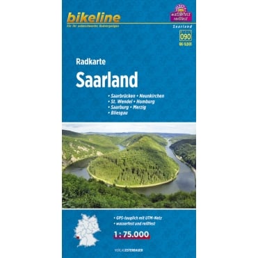 Bikeline Map: Saarland Cycling Map