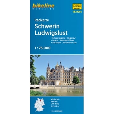 Bikeline Map: Schwerin - Ludwigslust Cycling Map
