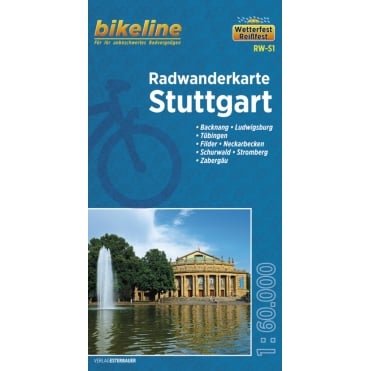 Bikeline Map: Stuttgart Cycling Map