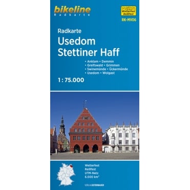 Bikeline Map: Usedom Stettiner Haff Cycling Map