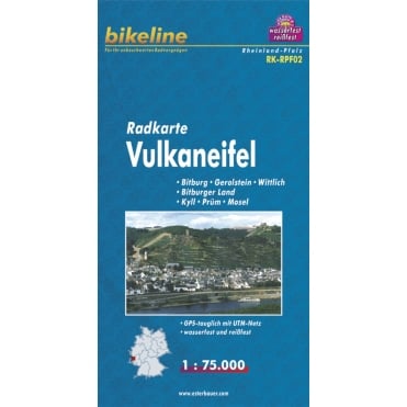 Bikeline Map: Vulkaneifel Cycling Map