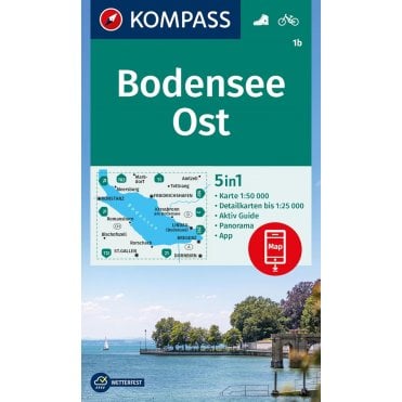 Bodensee East | Kompass hiking map 1b