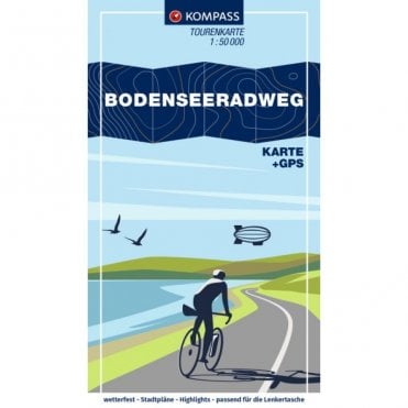 Bodensee (Lake Constance) cycle route - Kompass cycle tour map 7005
