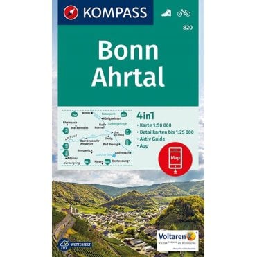 Bonn, Ahrtal | Kompass hiking map 820