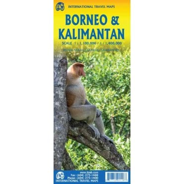 Borneo / Kalimantan Travel Map