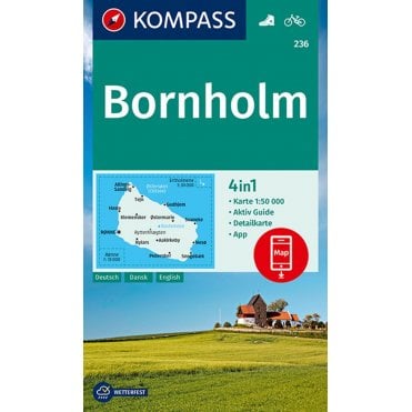 Bornholm | Kompass hiking map 236