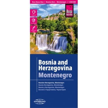 Bosnia-Herzegovina, Montenegro Map - Reise Know-How