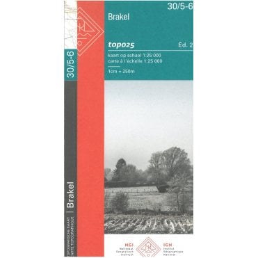 Brakel - Belgium IGN Topo map 30/5-6