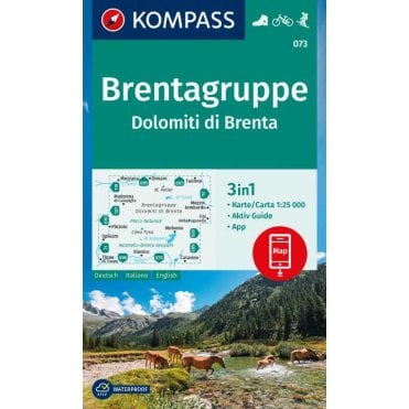 Brenta Dolomites | Kompass hiking map 073