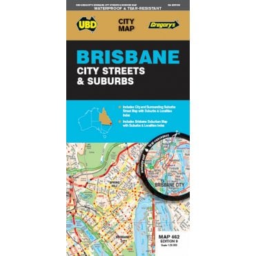 Brisbane City Streets & Suburbs Map 462