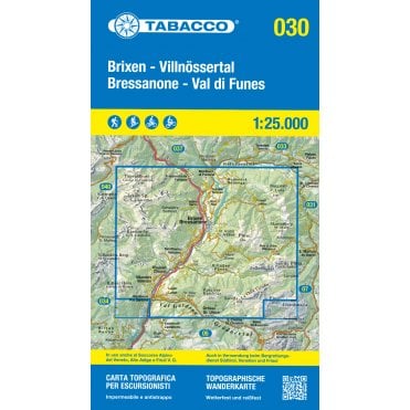 Brixen/Bressanone /  Val di Funes | Tabacco, map 030