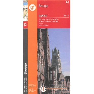 Brugge - Belgium IGN Topo map 13