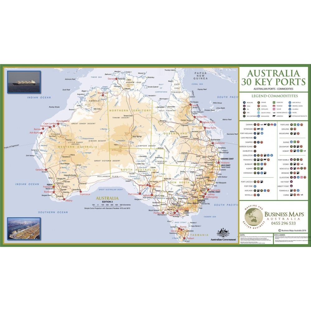 Australia's 30 Key Ports / Cargoes