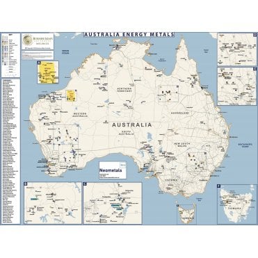 Australia's Energy Metals Map
