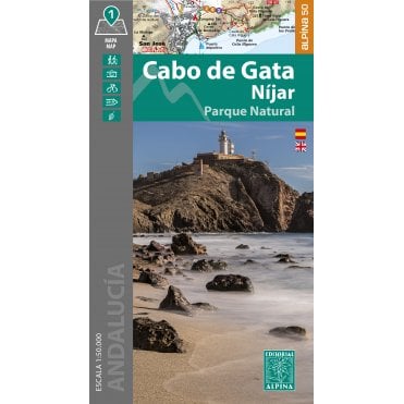 Cabo de Gata - Nijar. Hiking map