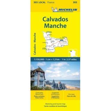 Michelin Local Maps of France 303: Calvados Manche
