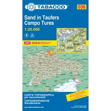 Campo Tures/Sand in Taufers | Tabacco, map 036