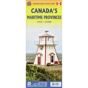 Canadas Maritime Provinces (East Coast) Travel Map