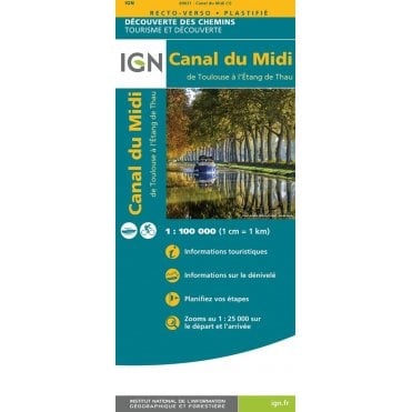 Canal du Midi - IGN map 89031