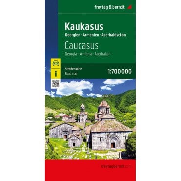 Caucasus: Georgia Armenia Azerbaijan Road Map