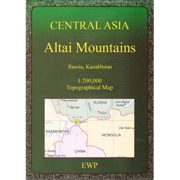 Central Asia: Altai Mountains Map