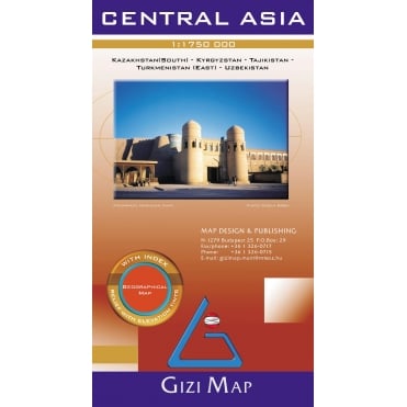 Central Asia Geographical Map (Kazakhstan - South)