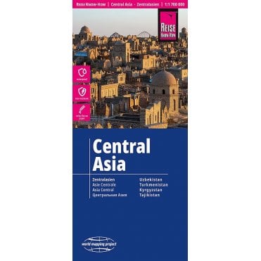 Central Asia Map - Reise Know-How