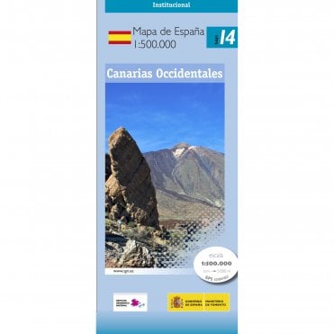 500K Regional road map of Spain 14: Western Canary Islands