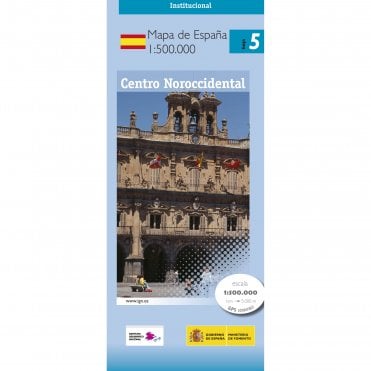 500K Regional road map of Spain 5: Central North West