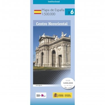 500K Regional road map of Spain 6: Central North East