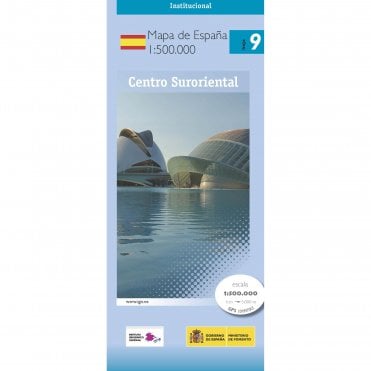 500K Regional road map of Spain 9: Central South East