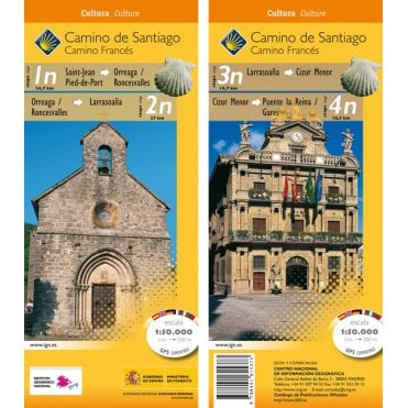 Camino de Santiago. Stages  1n/2n/3n/4n: St-Jean to Puente Reina