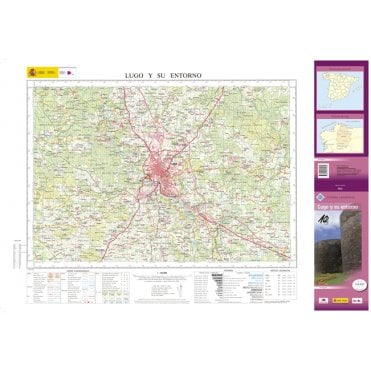 Lugo and Environs 50K map