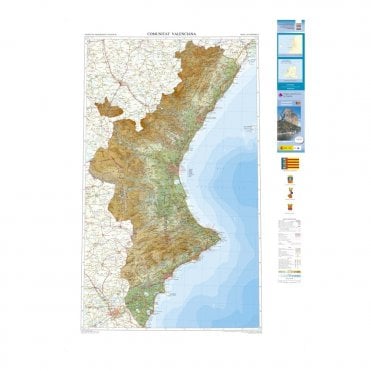 Map of the autonomous region of Valencia