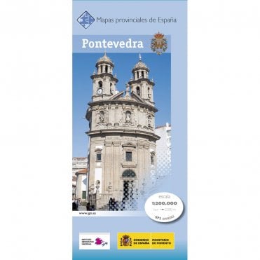 Provincial map of Pontevedra