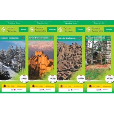 Sierra de Guadarrama National Park 4 map and guide set (Spanish)