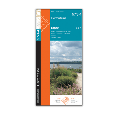 Cerfontaine - Belgium IGN Topo map 57/3-4