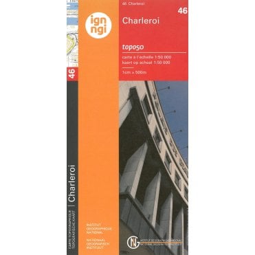 Charleroi - Belgium IGN Topo map 46