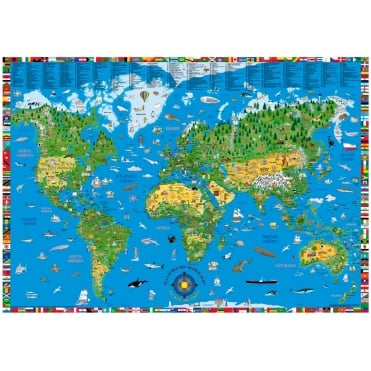 Childrens Map of the World