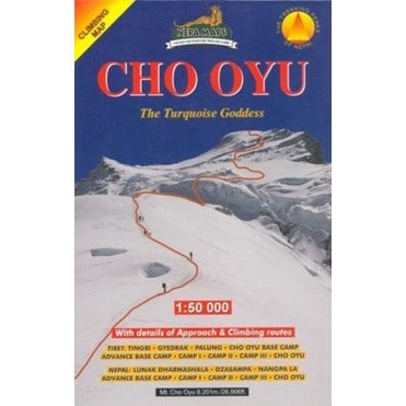 Cho Oyu Climbing map. Nepa Map CL808