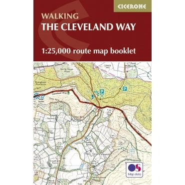 The Cleveland Way Map Booklet : 1:25k OS Route Mapping