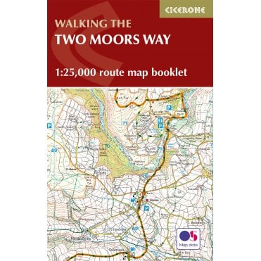 Two Moors Way Map Booklet : 1:25k OS Route Mapping