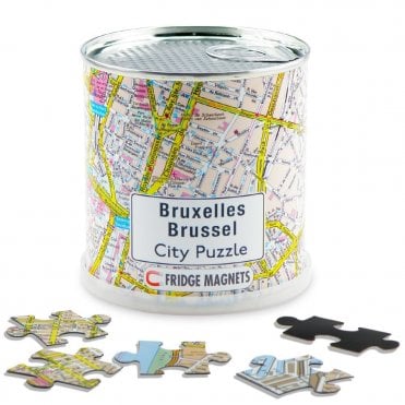 Brussels city magnetic map puzzle