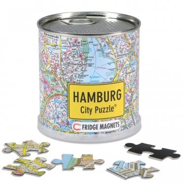 Hamburg City - Magnetic Map Jigsaw Puzzle