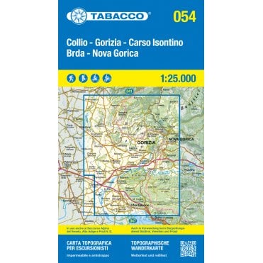 Collio Brda / Gorizia | Tabacco, map 054