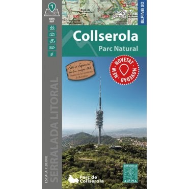 Collserola Parc Natural. Hiking map
