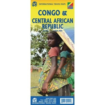 Congo / Democratic Republic of Congo & Central Africa Travel Map